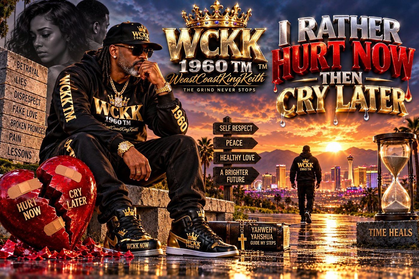 I'd Rather Hurt Now Than Cry Later single artwork by WeastCoastKingKeith